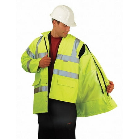 Occunomix Jacket,Insulated,4XL,Yellow,37inL  LUX-TJFS-Y4X