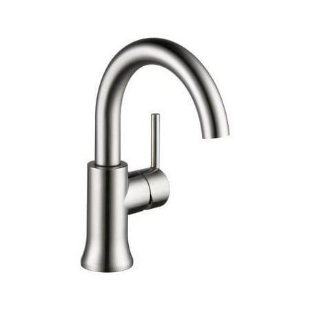 Delta Trinsic Single Handle High-Arc Spout Bathroom Faucet in Stainless 559HA-SS-DST