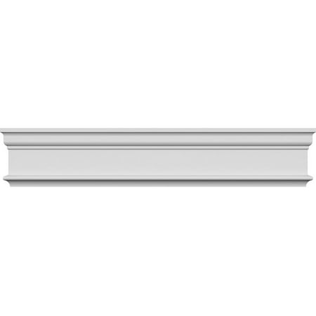 Ekena Millwork 96" Bottom Width x 97 1/2" Top Width x 4 5/8"H x 1 1/8"P Holmdel Crosshead