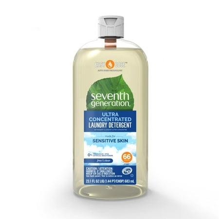 Seventh Generation Ultra Concentrated Laundry Detergent Free and Clear, 23 oz