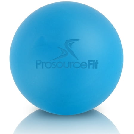 ProsourceFit Lacrosse Massage Ball for Post-Workout Recovery, Blue