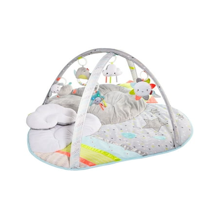 Skip Hop Baby Tummy Time Mat, 3-in-1 Activity Play Gym, Age 0+, Silver Lining Cloud, Grey