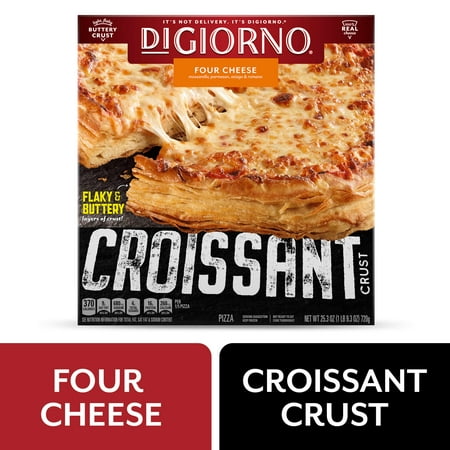 DiGiorno Four Cheese, Croissant Crust Pizza, 25.3 oz (Frozen)