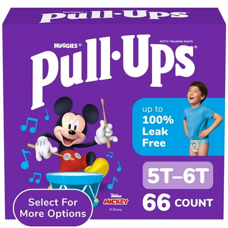 Pull-Ups Boys' Potty Training Pants, 5T-6T (46-60 lbs), 60 Count (Select for More)