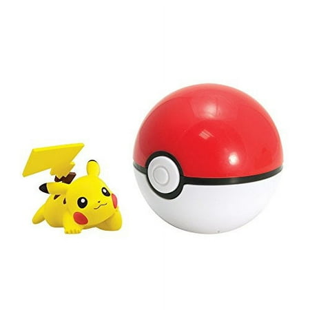 TOMY Pokemon Clip n Carry Poke Ball, Pikachu and Poke Ball