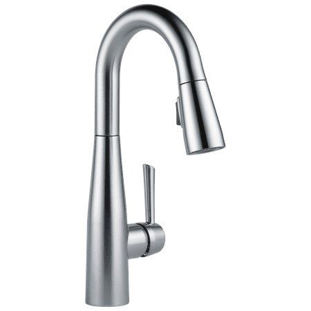 Delta Essa Single Handle Pull-Down Bar/Prep Kitchen Faucet in Arctic Stainless 9913-AR-DST