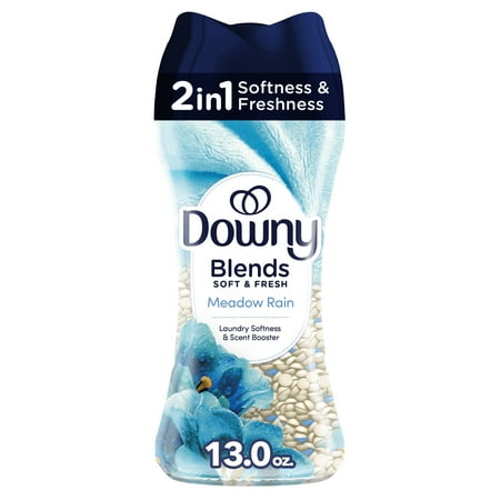 Downy Blends Soft & Fresh In-Wash Laundry Scent Booster Beads, Meadow Rain Scent, 13 oz
