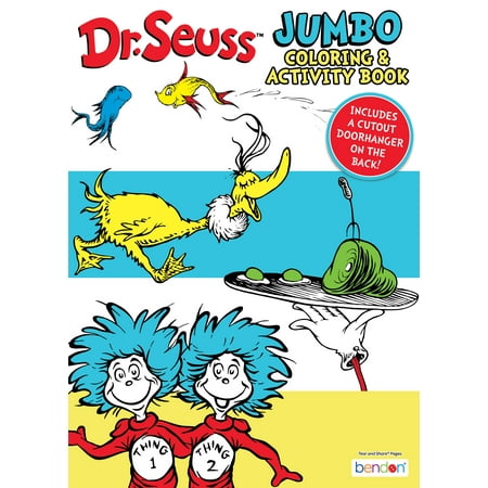 Dr. Seuss Jumbo Coloring and Activity Book, 64 Pages, Paperback – BrickSeek
