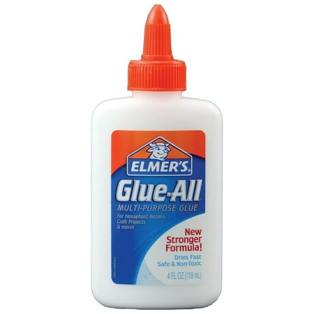Elmer's Glue-All Multi-Purpose Liquid Glue, Extra Strong, 4 ounces, Great for Making Slime, 1 Count