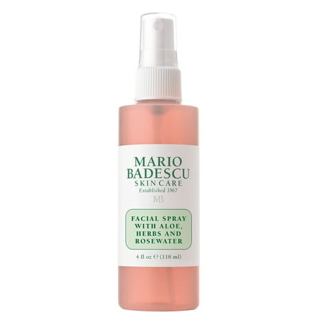 Mario Badescu Facial Spray Skin Care Toner with Aloe Herbs And Rosewater , 4 oz