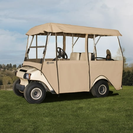 Classic Accessories Fairway 4-Person Deluxe 4-Sided Golf Cart Enclosure