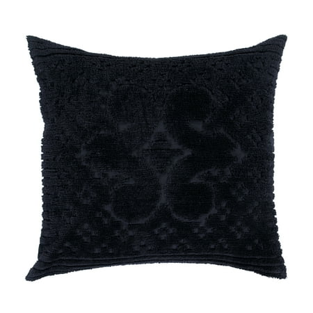 Better Trends Ashton Medallion Design 100% Cotton Bedspread with  Sham Set, for Adult - Black