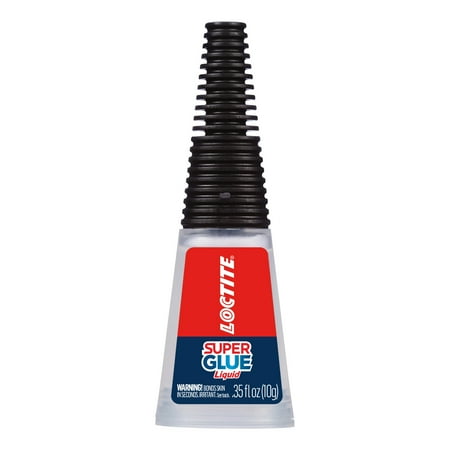 Loctite Super Glue Liquid Longneck Bottle, Pack of 1, Clear 0.35 oz Bottle