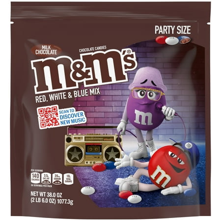 M&M's Milk Chocolate Candy, Party Size - 38 oz Bag