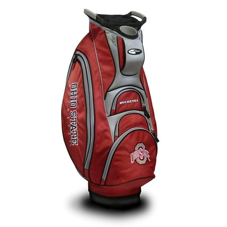 Team Golf Ohio State Buckeyes 1800-Denier Nylon Victory Golf Club Bag, Red