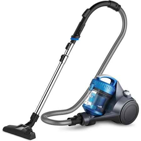 Eureka NEN110A Bagless Canister Vacuum Cleaner, Lightweight Corded Vacuum for Carpets and Hard Floors, Blue