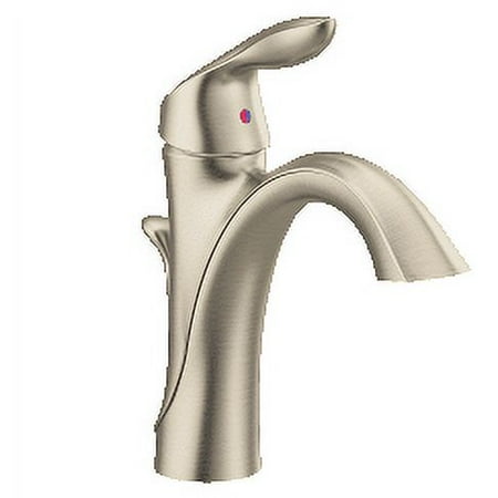 Moen 6400BN Brushed nickel one-handle bathroom faucet