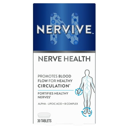 Nervive Nerve Health Tablets, Nerve Care with Vitamin B12, Vitamin B6, Vitamin B1 30 Count