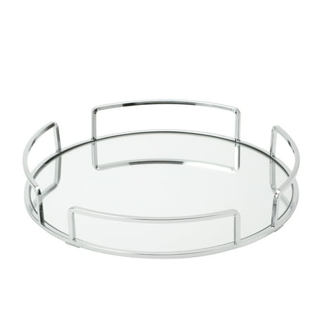 Modern Round Design Bathroom Tray Chrome - Home Details
