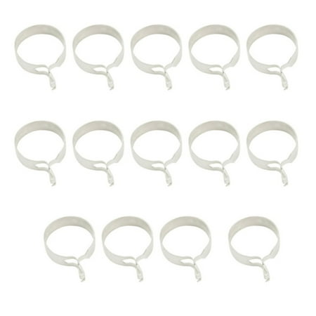 allen + roth 7-Pack Tobacco Wood Curtain Ring with Clip in the Curtain  Rings department at