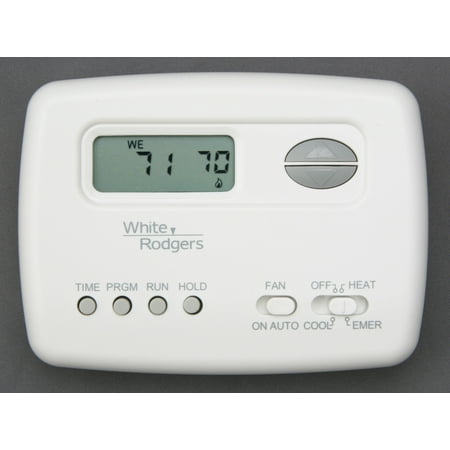 White-Rodgers 1F72-151 Digital 5/2 Day Programmable Thermostat - White