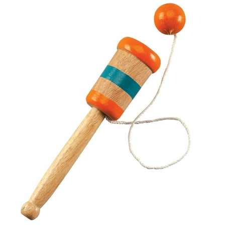 Toysmith Multi Colored Wooden Catch Ball