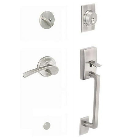 Satin Nickel Century Handleset with Merano Lever