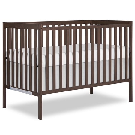 Dream On Me Synergy 5-in-1 Convertible Crib, Greenguard Gold Certified, Smokey Oak