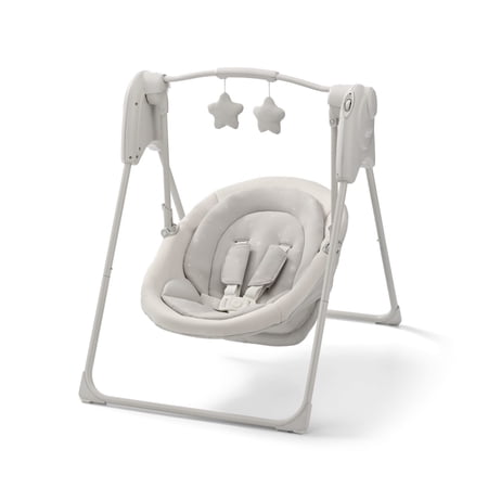 Graco Slim Spaces Compact Baby Swing, Tate White