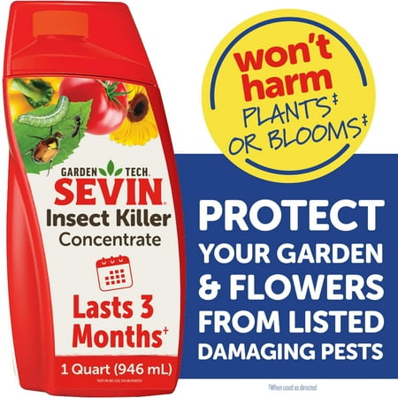 Sevin Insect Killer Concentrate, for Gardens and Flowers, 32 oz.