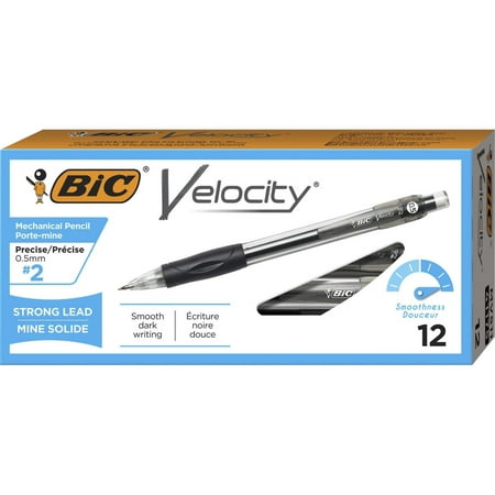 BIC® Refillable Velocity Mechanical Pencil, HB #2, 0.5 mm - Black