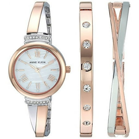 Anne Klein Women's AK-2245RTST Rose-Gold Stainless-Steel Japanese Quartz Fashion Watch