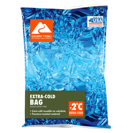Ozark Trail Extra Cold 2 Degree Medium Ice Substitute Blue Bag
