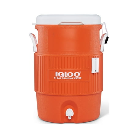 Igloo 5-Gallon Heavy Duty Seat Top Water Container - Orange