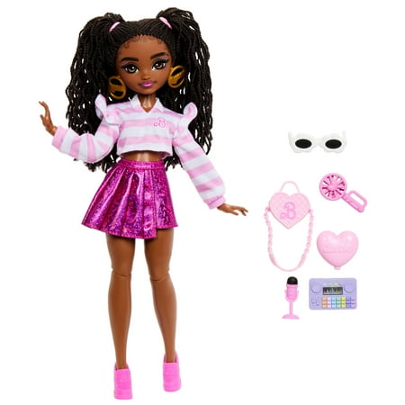 Barbie Dream Besties Barbie “Brooklyn” Doll & Accessories, Posable Fashion Doll & Themed Pieces