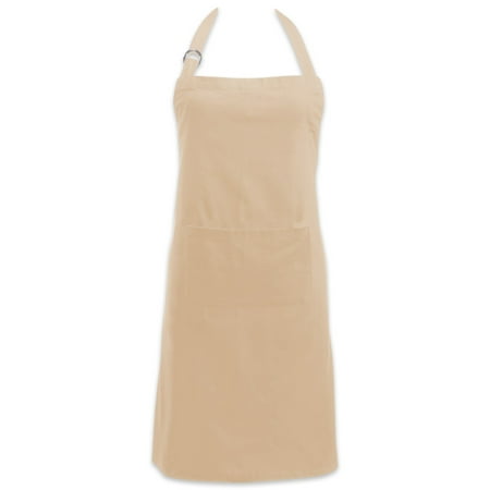 DII Modern Style 100 Percent Cotton Chino Chef Apron in Pebble Beige