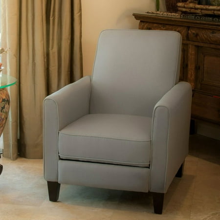 Darvis Fabric Recliner Club Chair Clear - Christopher Knight Home: Polyester Upholstery, Hardwood Frame