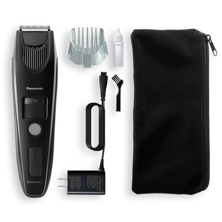 Panasonic Beard Trimmer for Men Cordless Precision Power, Hair Clipper with Comb Attachment and 19 Adjustable Settings, Washable, ER-SB40-K