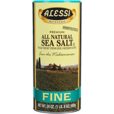 Alessi Fine Sea Salt, 24 oz Can