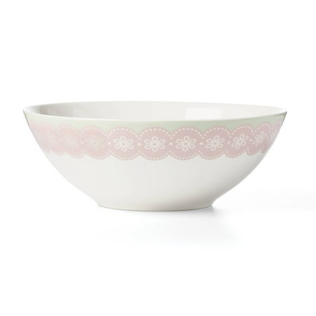 Oneida Bunny Hop Round White Porcelain Serving Bowl