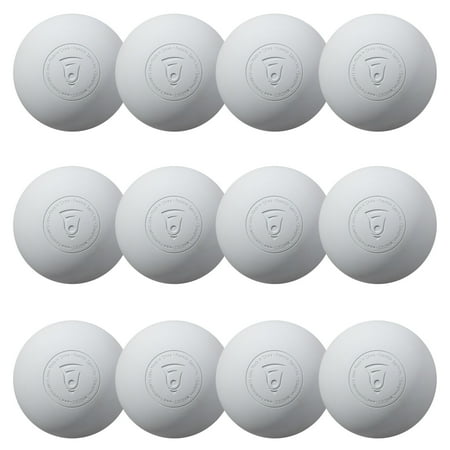 Franklin Sports Lacrosse Balls - Official Size Lax Balls for Practice - Rubber 63mm Outdoor Lacrosse Balls - Great for Muscle Massage Therapy + Yoga - White 12 Bulk Pack