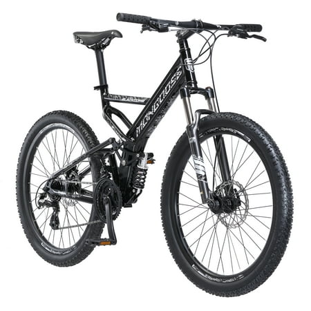 Mongoose Blackcomb Mountain Bike, 26-inch wheels, 24 speeds, Black, Mens