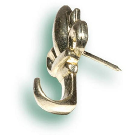 Hillman Anchor Wire Fleu-de-Lis Decorative Push Pin Hanger (3 Count) [3/Card|10 Cards|30 Total]