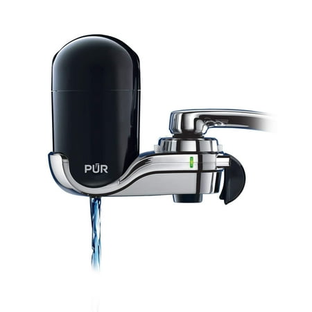 PUR Black/Chrome u0022Advancedu0022 Vertical Faucet Mount Water Filter