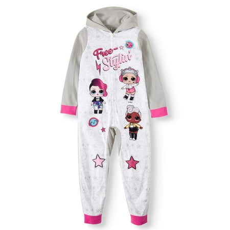 L.O.L. Surprise! Girls Pajama Blanket Sleeper Onesie (Little Girls & Big Girls)