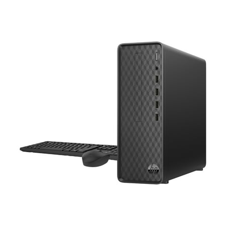 HP Slim Windows Desktop Intel Core i3-12100 8GB RAM 512GB SSD Dark Black
