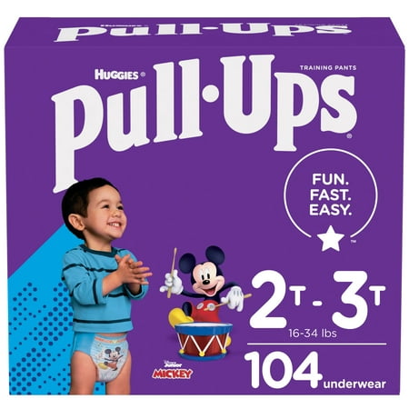 Pull-Ups Boys' Learning Designs Training Pants Econ+ Pack - Size 2T-3T - 104ct