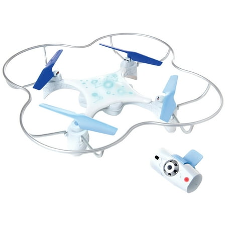 WowWee Lumi™ Easy-to-Fly Drone with Follow-Me Beacon – White and Blue