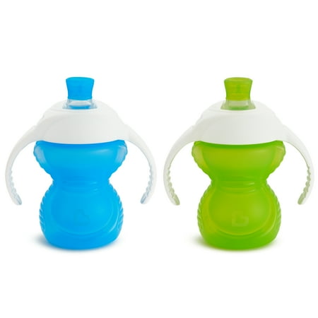 Munchkin® Click Lock™ Bite Proof Trainer Sippy Cup, 7 oz, Blue/Green, Unisex, 2 Pack