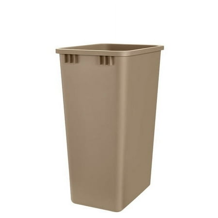 Rev-A-Shelf Polymer Replacement 50qt Waste/Trash Container Pull Outs, Standard, Champagne